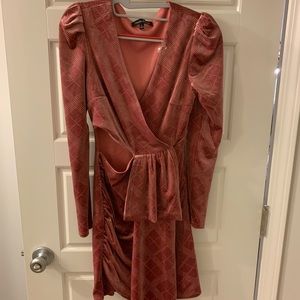 Cut out detail dress with studs